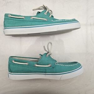 Sperry Teal Boat Shoes